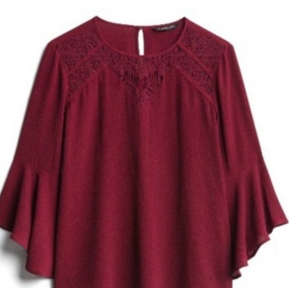 41 Hawthorn Witchy Boho Hippie bell Flare sleeve blouse size large - Picture 1 of 7